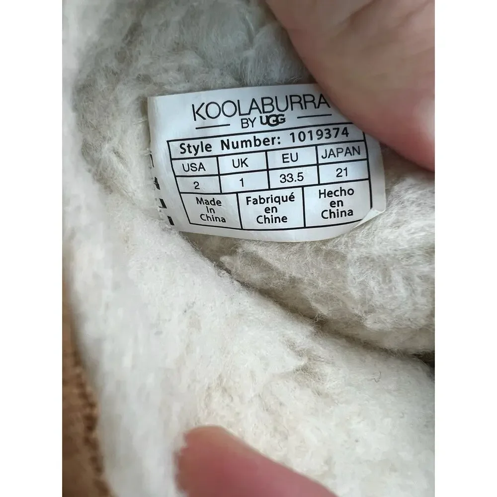 Kookaburra By Ugg Brown Suede Short Boots Kids Size 2